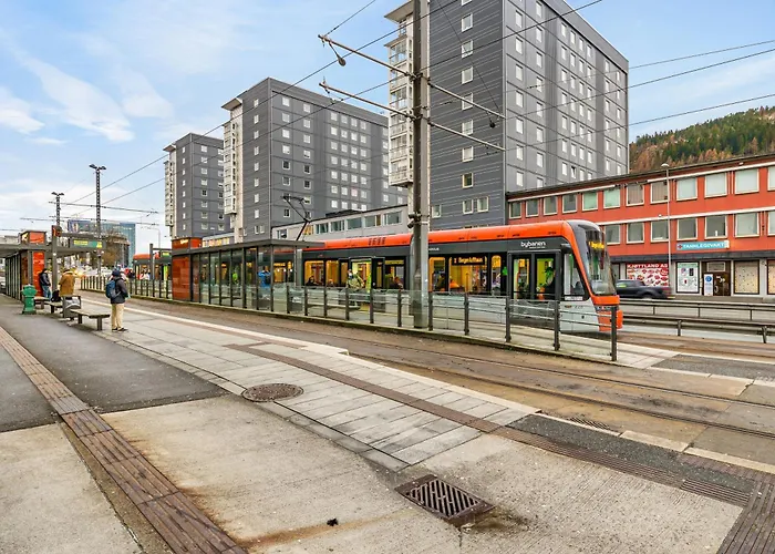 King Bed - Free Parking - Renovated June 2025 Lägenhet Bergen